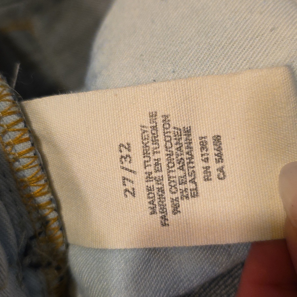 Denim & Supply Ralph Lauren Distressed Skinny Jeans Blue Womens Size 27/32 Y2K - Picture 10 of 14